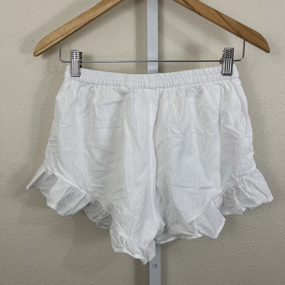 PIYAMA Ruffle Sleep Shorts Women’s XS White - Picture 2 of 4